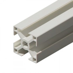 پروفیل آلومینیومی شیاردار 30*30 سبک آنودایز نقره‌ای 