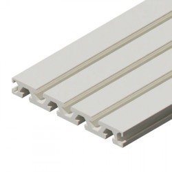 پروفیل آلومینیومی شیاردار 180*22.5 آنودایز نقره‌ای