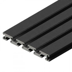 پروفیل آلومینیومی شیاردار 120*15 سبک آنودایز مشکی