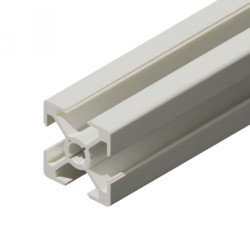 پروفیل آلومینیومی شیاردار 30*30 سنگین آنودایز نقره‌ای